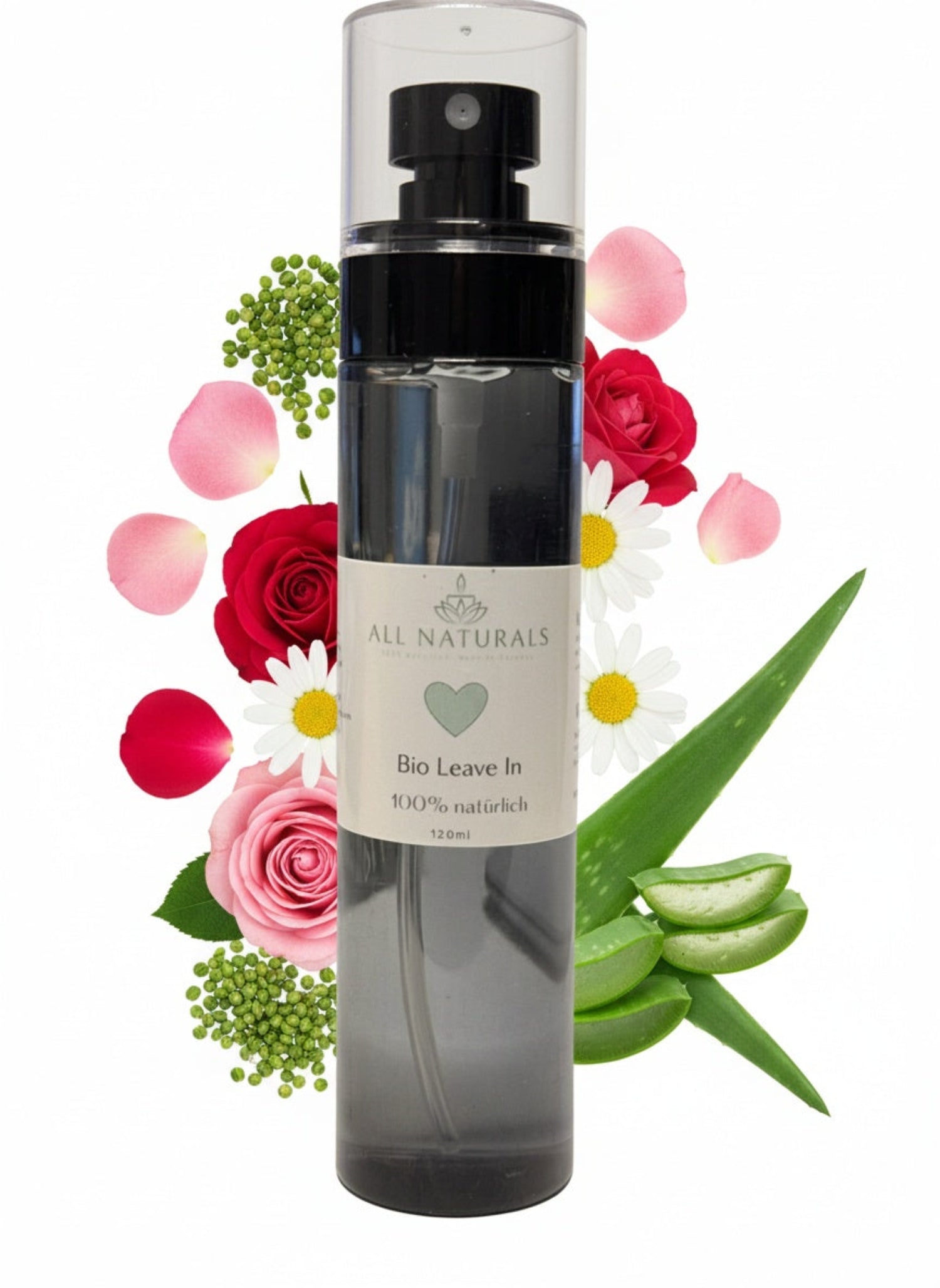 Bio Leave - In Haarspray ohne Silikone – Feuchtigkeit & Pflege - All Naturals Shop