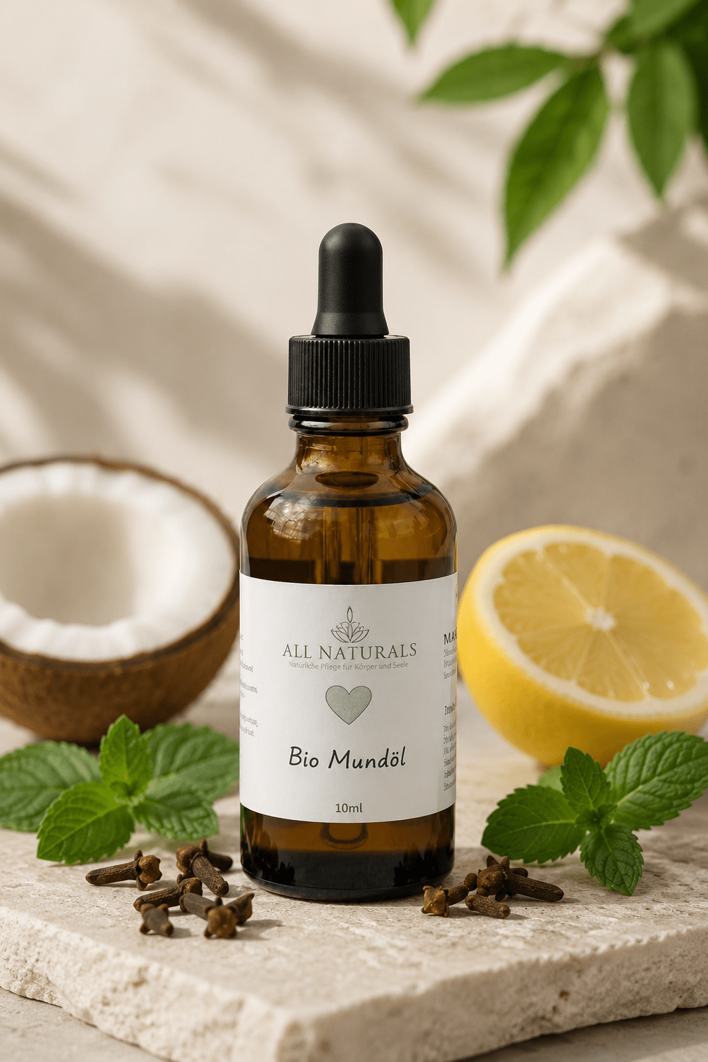 Bio Mundöl Konzentrat – Für Mundspülung & Munddusche| 10 ml - All Naturals Shop