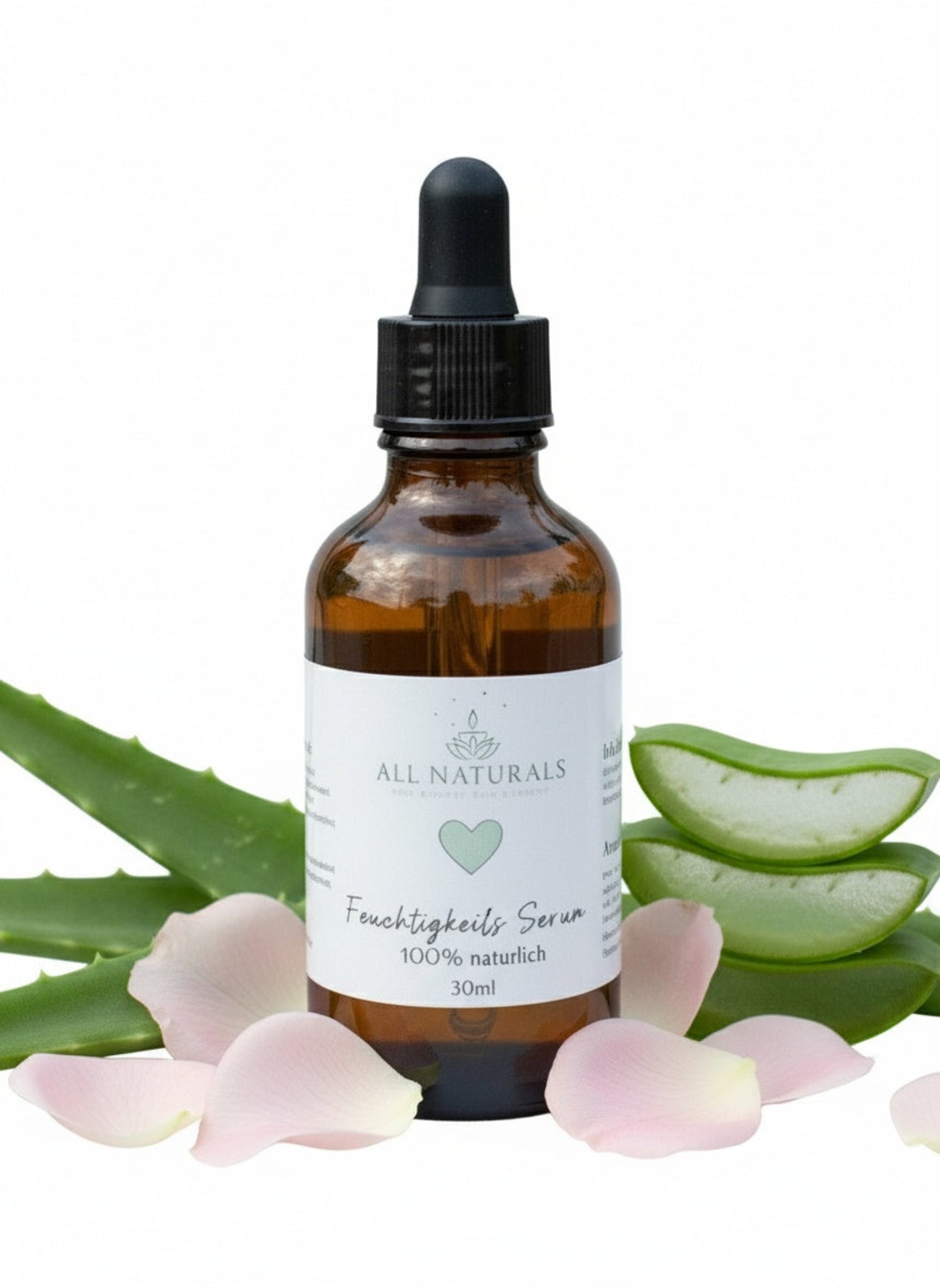 Feuchtigkeitsserum – bei trockener, juckender Kofphaut - 30ml - All Naturals Shop