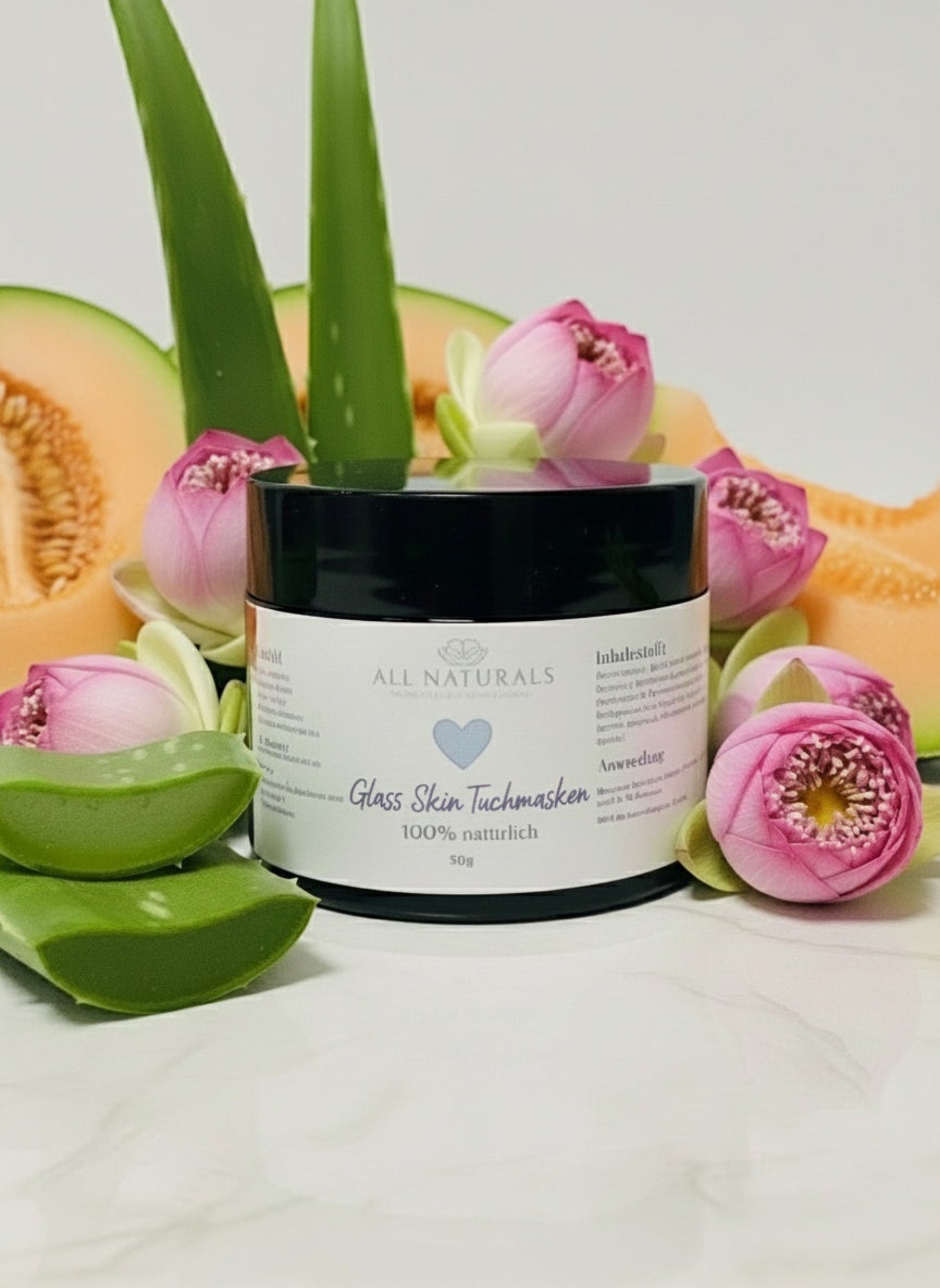 Glass Skin K - Beauty Tuchmasken Elixier– intensive Feuchtigkeit und Glow | 50ml - All Naturals Shop