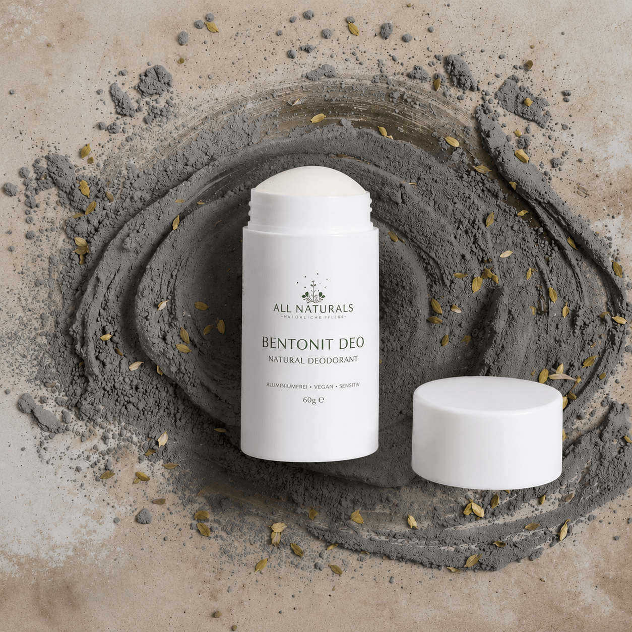 Natürliches Bentonit DEO– sanfter Detox - Effekt, 40g - All Naturals Shop