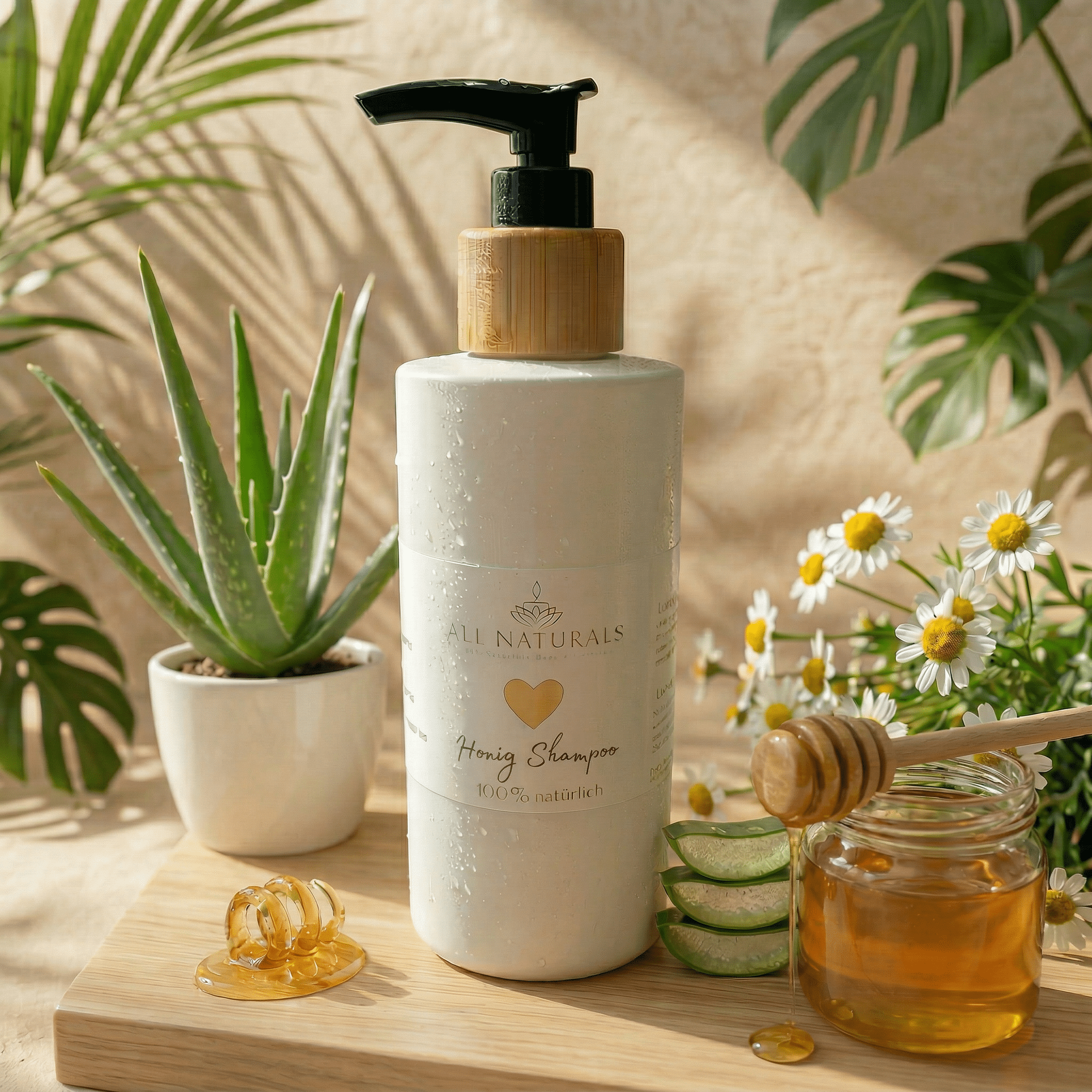 Natürliches Calm & Restore Shampoo Honigshampoo - 200ml - All Naturals Shop