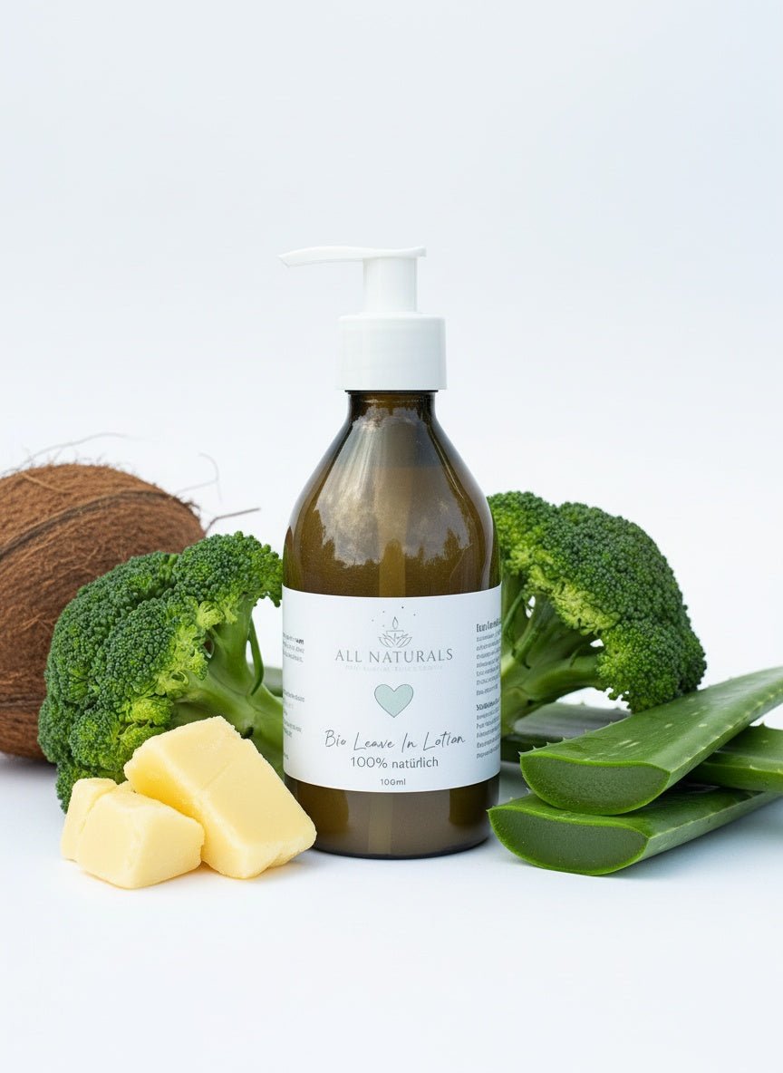Natürliche Bio Leave - In Lotion für stark strapaziertes Haar – 100ml - All Naturals Shop