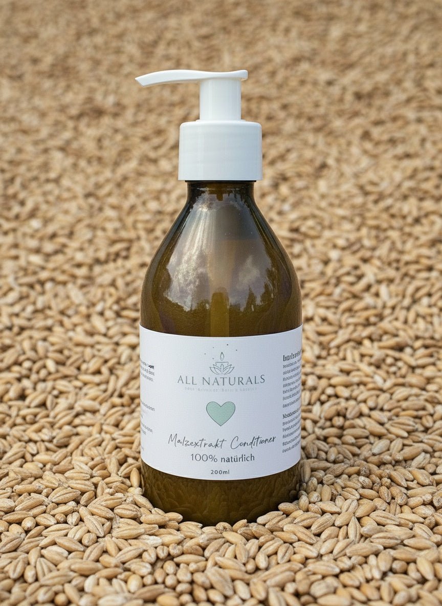 Natürlicher Bio - Malzextrakt Haar Conditioner gegen Haarbruch - 200ml - All Naturals Shop
