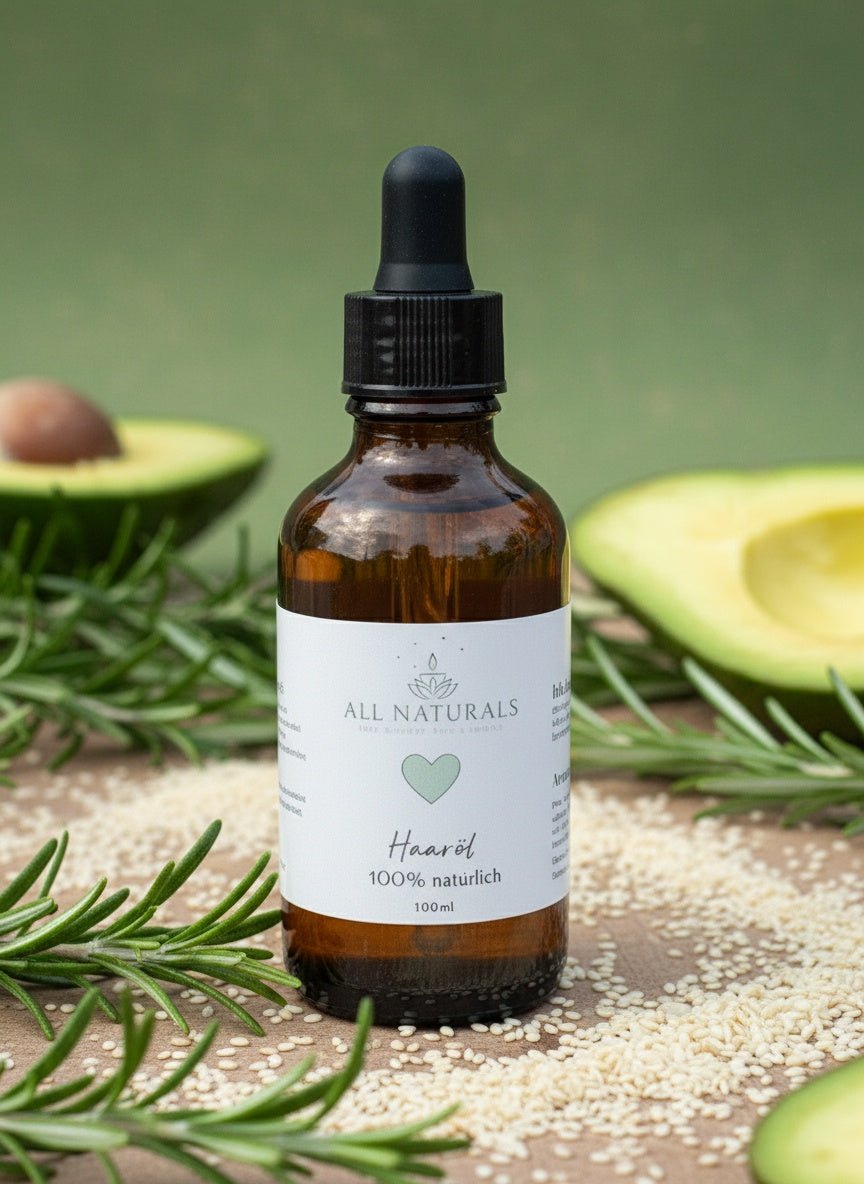 Natürliches Rosmarin Haaröl – Pflege für gesundes, kräftiges Haar - 100ml - All Naturals Shop