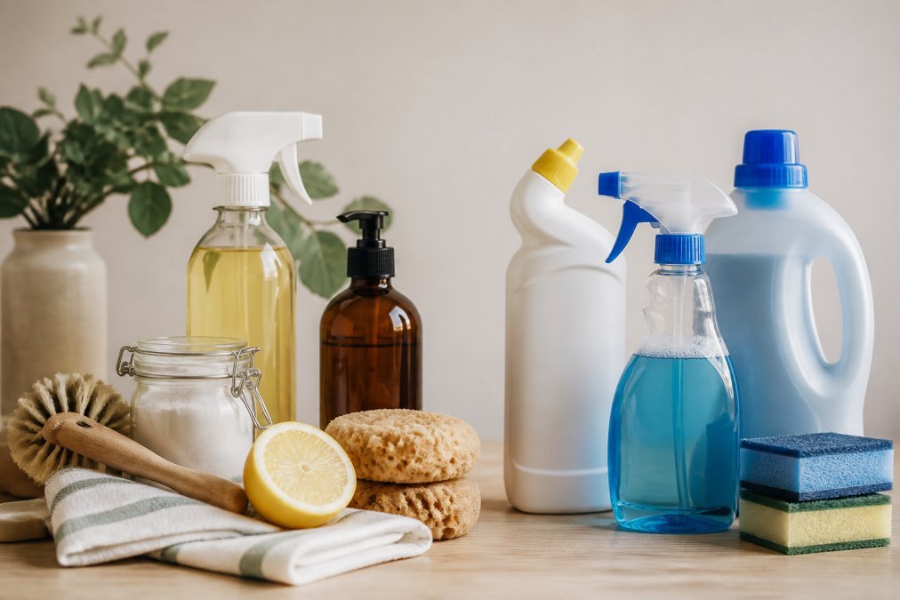 Nachhaltige Putzmittel vs konventionelle Reiniger: Vergleich - All Naturals Shop