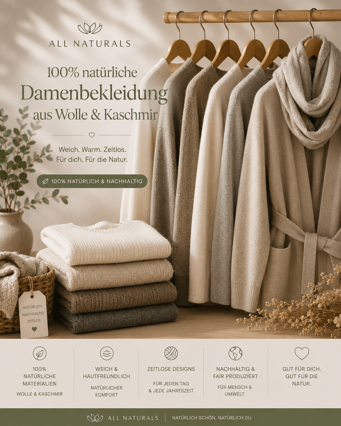 Damenbekleidung - All Naturals Shop