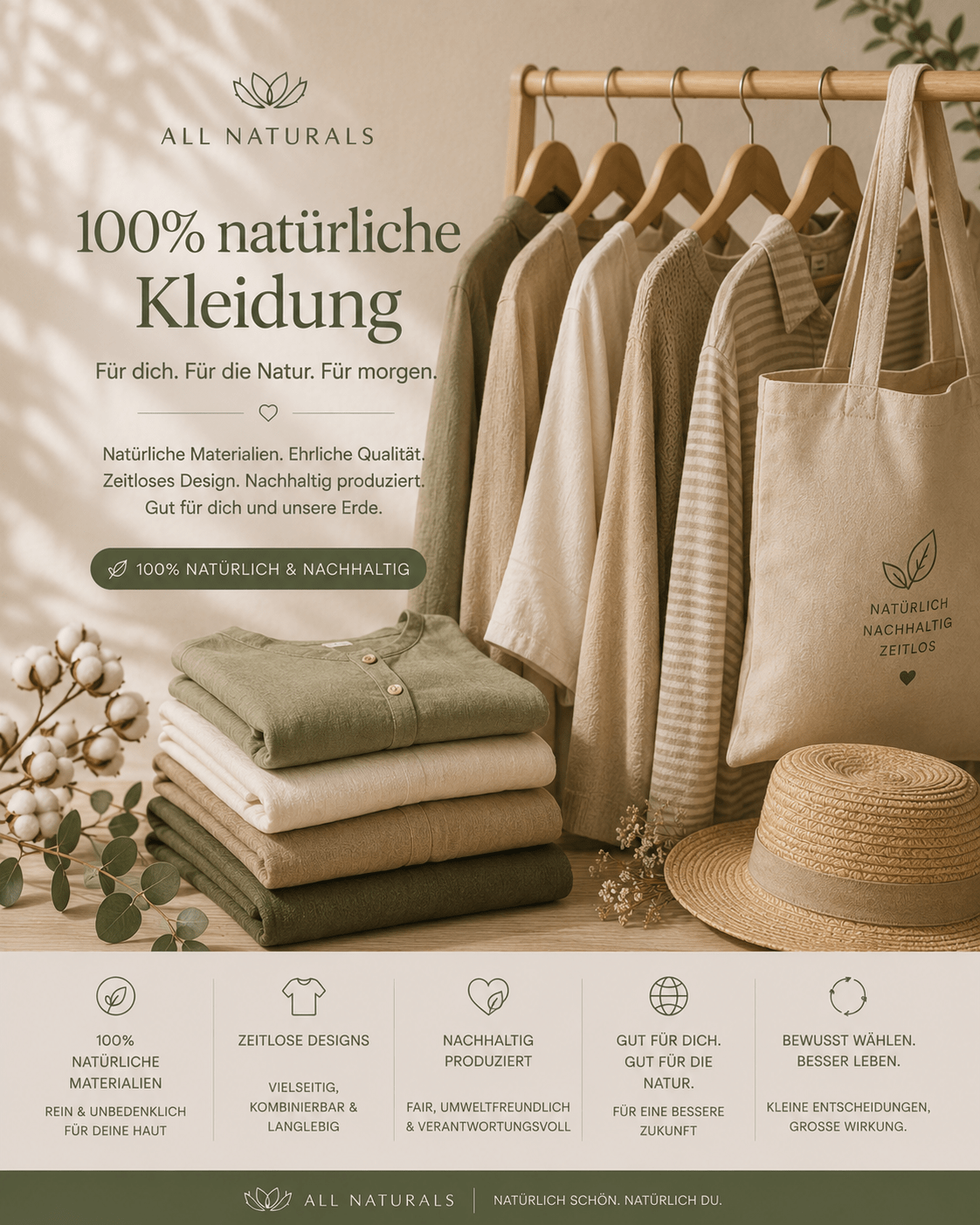 Kleidung aus 100% Naturfasern - All Naturals Shop