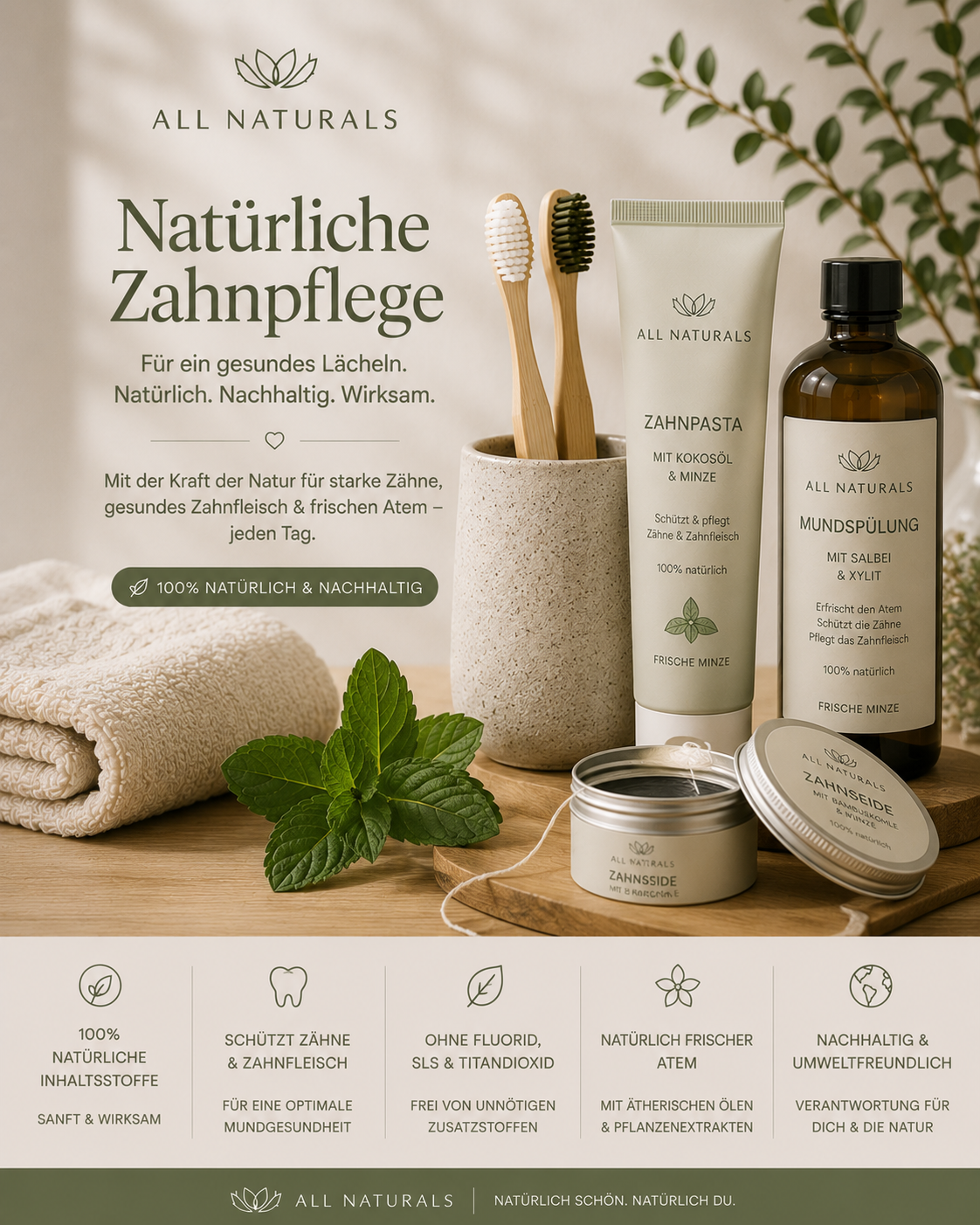 Natürliche Zahnpflege