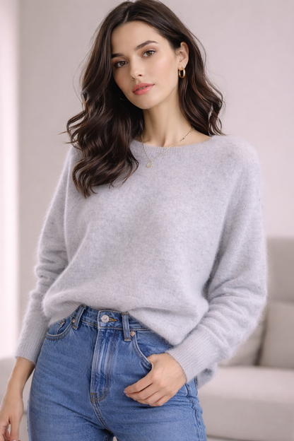 Damen_Cashmir_pullover Grau_1