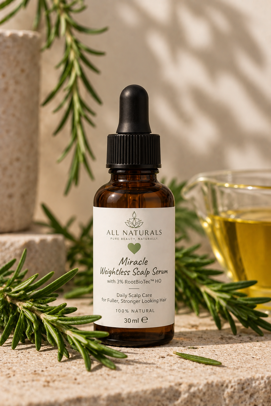 Daily Scalp Care ohne fettigen Ansatz.
Mit 3 % RootBioTec™ HO für voller, kräftiger und dichter wirkendes Haar – ultraleicht, wasserfrei und ideal für die tägliche Anwendung.