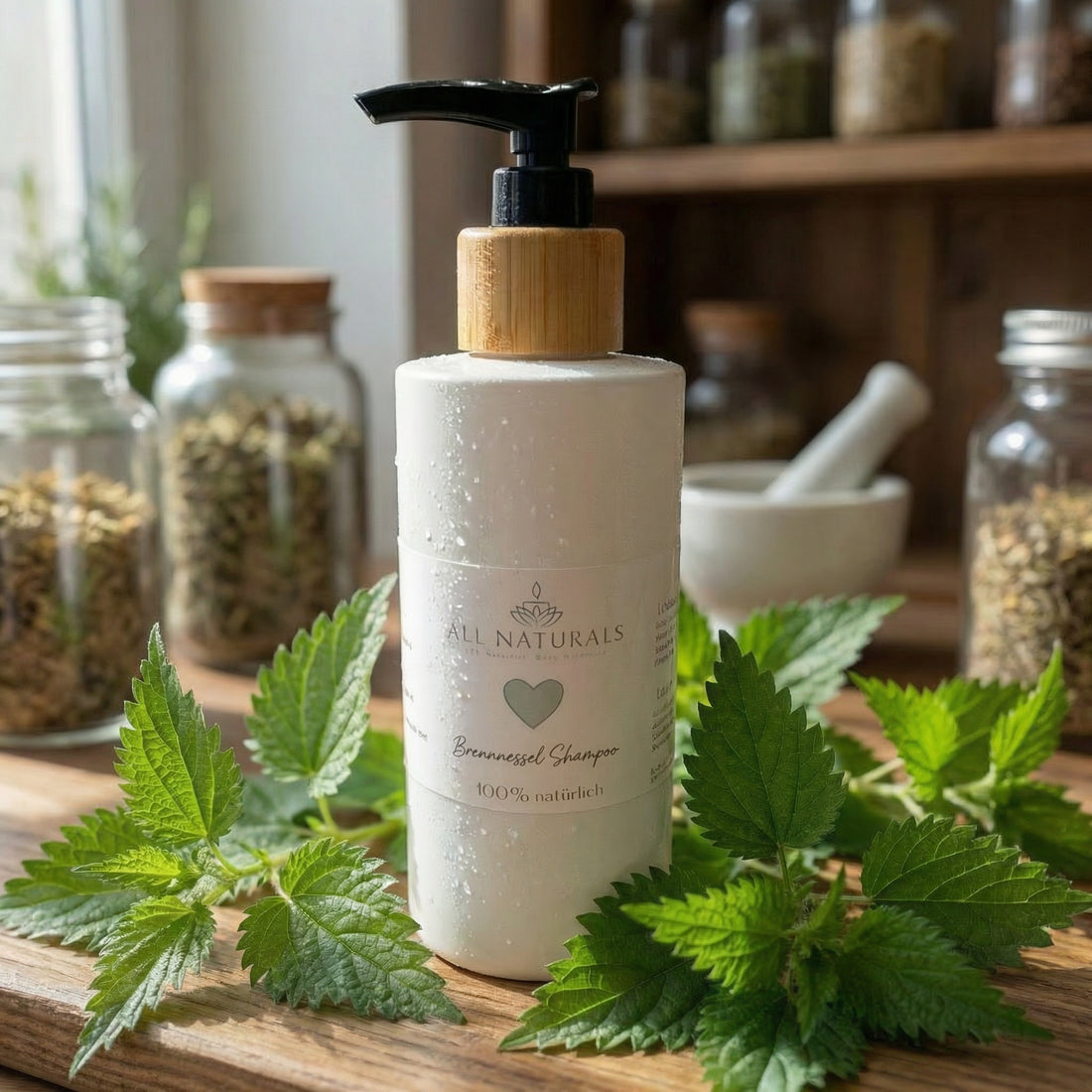 Natürliches Scalp Balance Brennnessel Menthol Shampoo -200ml