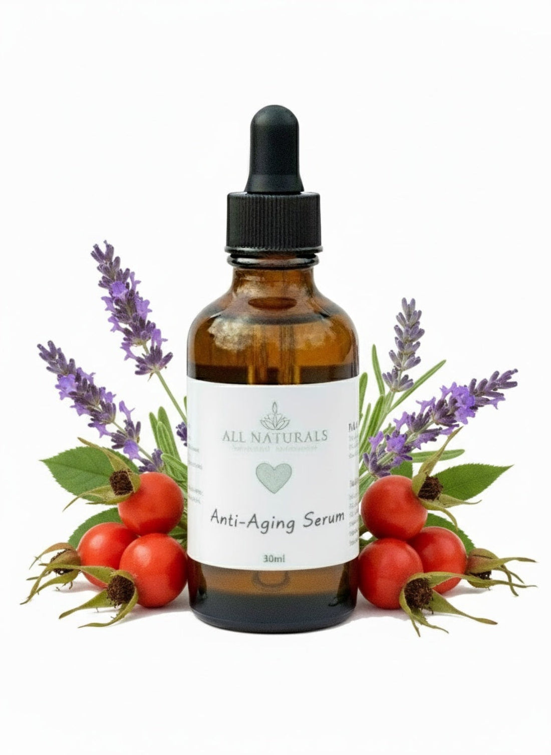 Anti - Aging Serum mit Squalan – Feuchtigkeit &amp; Straffung - 30ml - All Naturals Shop