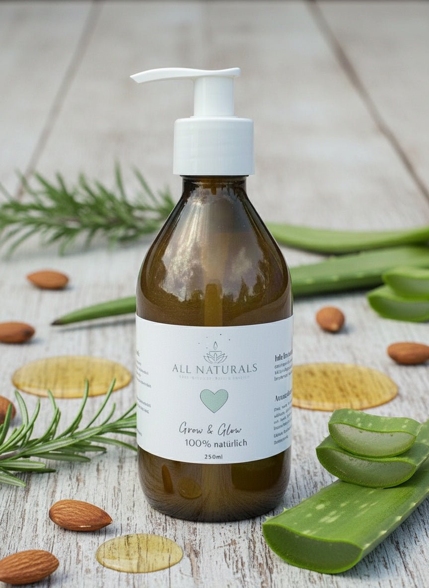 Bio Grow &amp; Glow Shampoo – Preiswert &amp; Wirksam - 250ml - All Naturals Shop