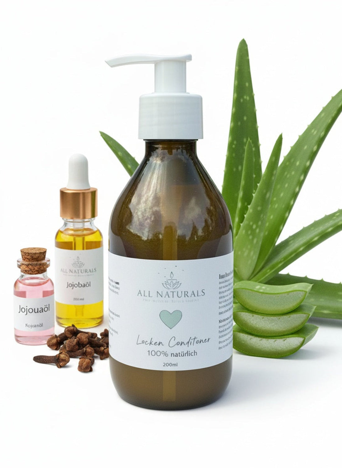 Bio Locken - Conditioner – Locken pflegen & Frizz bändigen | 200ml - All Naturals Shop