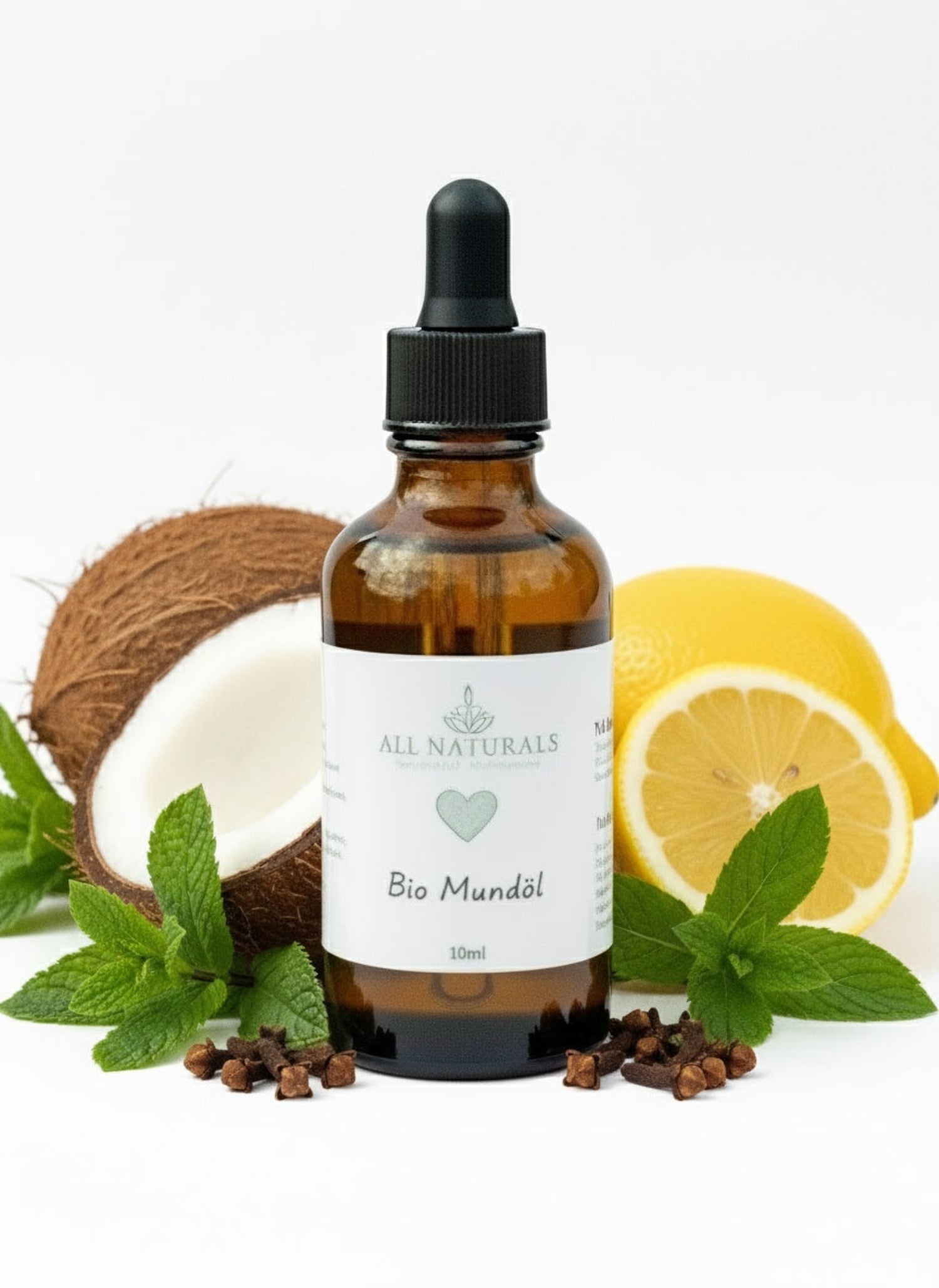 Bio Mundöl Konzentrat – Für Mundspülung &amp; Munddusche| 10 ml - All Naturals Shop