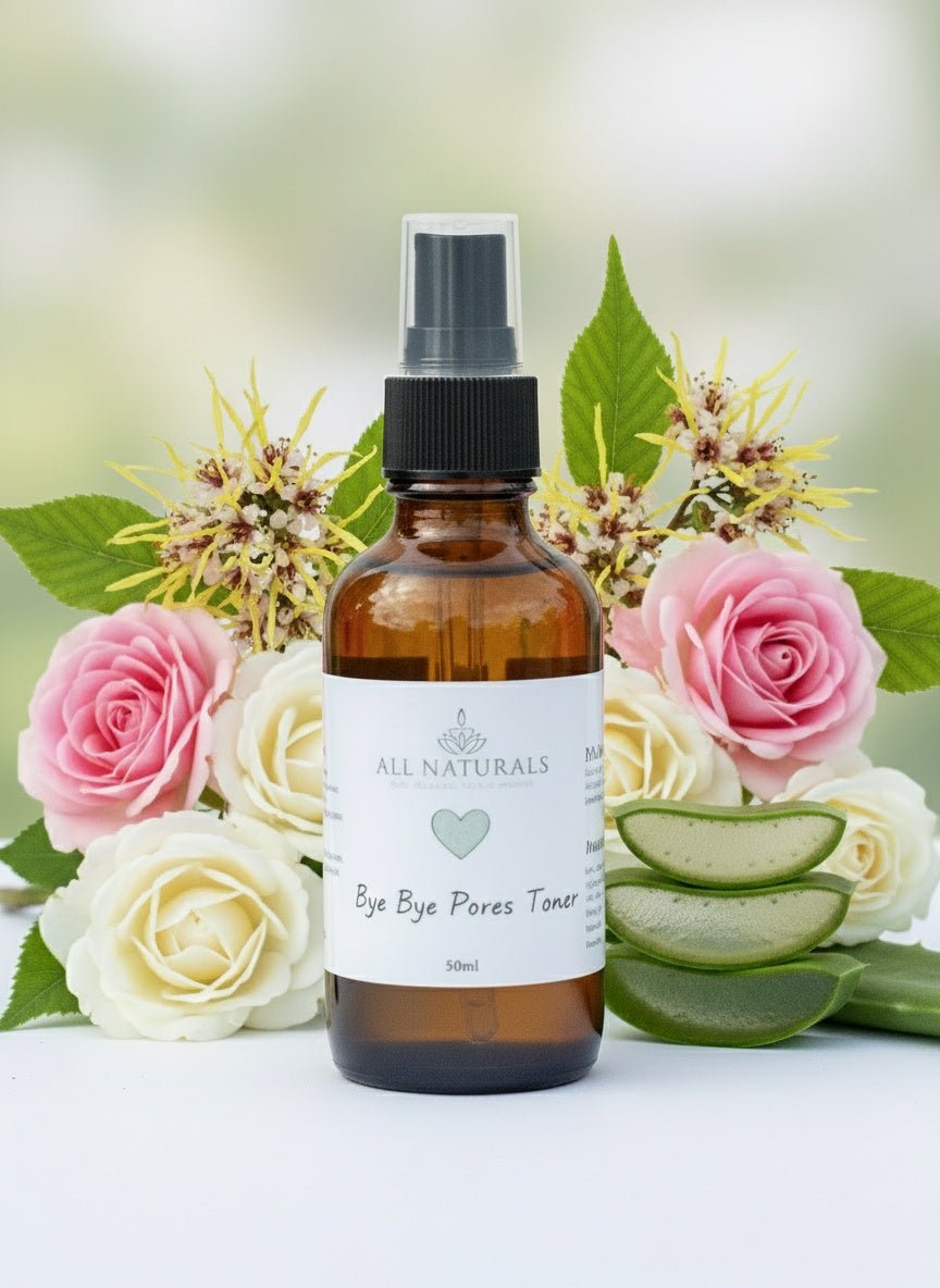 Bye Bye Pores - Natürlicher Toner gegen Hautunreinheiten und große Poren - 50ml - All Naturals Shop