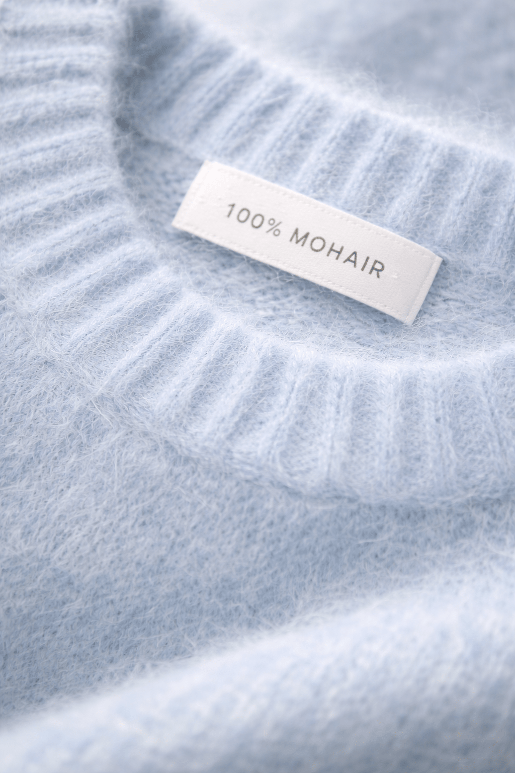 Damenpullover aus 100 % natürlichem Mohair - Blau - All Naturals Shop
