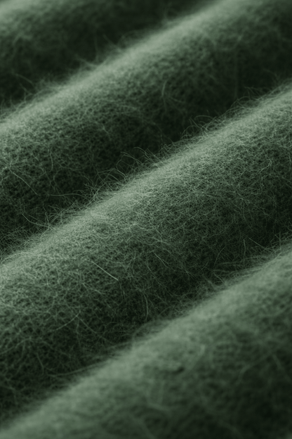 Damenpullover aus 100 % natürlichen Woll - und Kaschmirfasern - Dark Green - All Naturals Shop