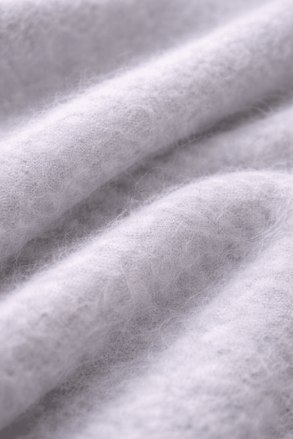 Damenpullover aus 100 % natürlichen Woll - und Kaschmirfasern - Hellgrau - All Naturals Shop
