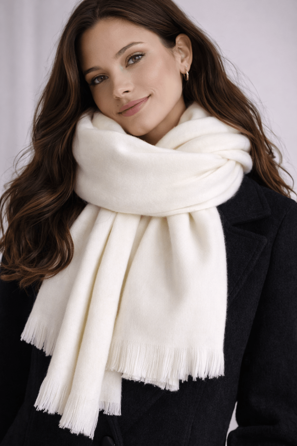 Damenschal - 100% Kaschmir - Beige - All Naturals Shop