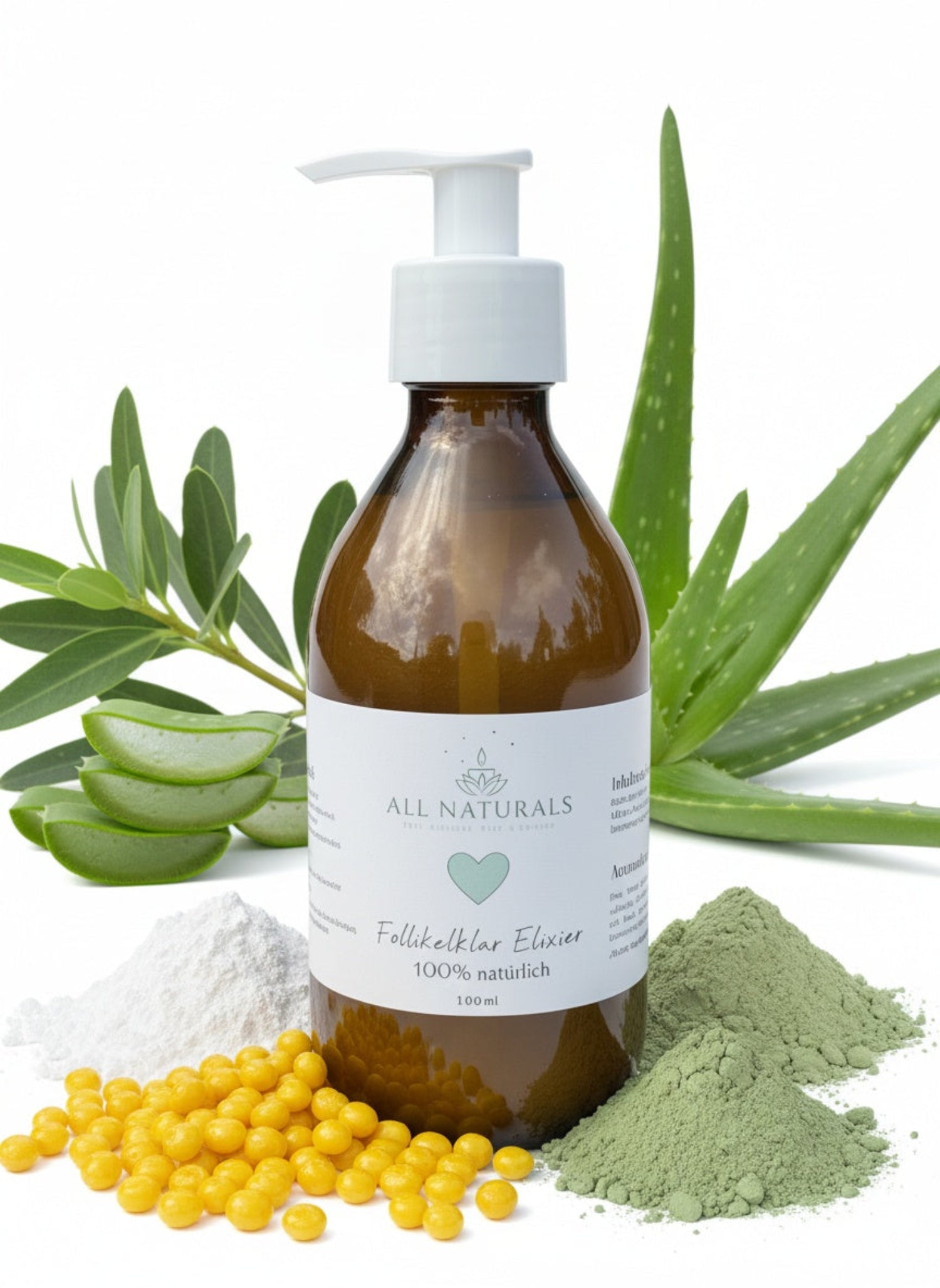 Follikelklar Elixier – gegen verstopfte Follikel, fettige Kopfhaut - 100g - All Naturals Shop