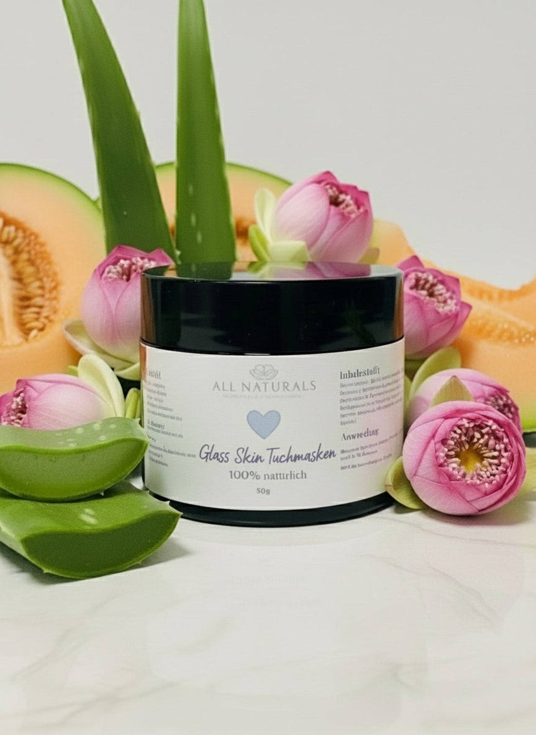 Glass Skin K - Beauty Tuchmasken Elixier– intensive Feuchtigkeit und Glow | 50ml - All Naturals Shop