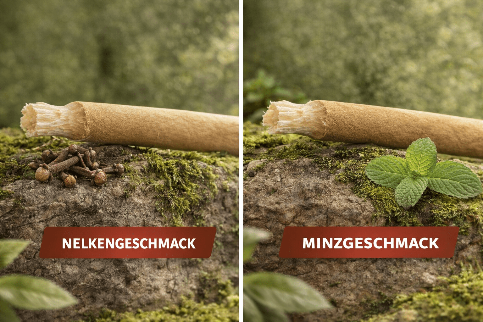 Miswak Set – Natürliche Zahnpflege mit Minze &amp; Nelke (2er Set) - All Naturals Shop