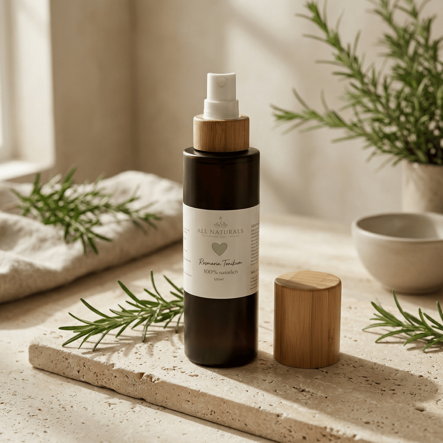 Natürliches Rosmarin Haar - Tonikum– 120ml - All Naturals Shop
