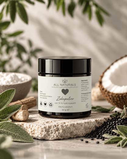 🎁 Natürliches Zahnpulver mit 70 % Hydroxyapatit – ohne Fluorid (100% off) - All Naturals Shop