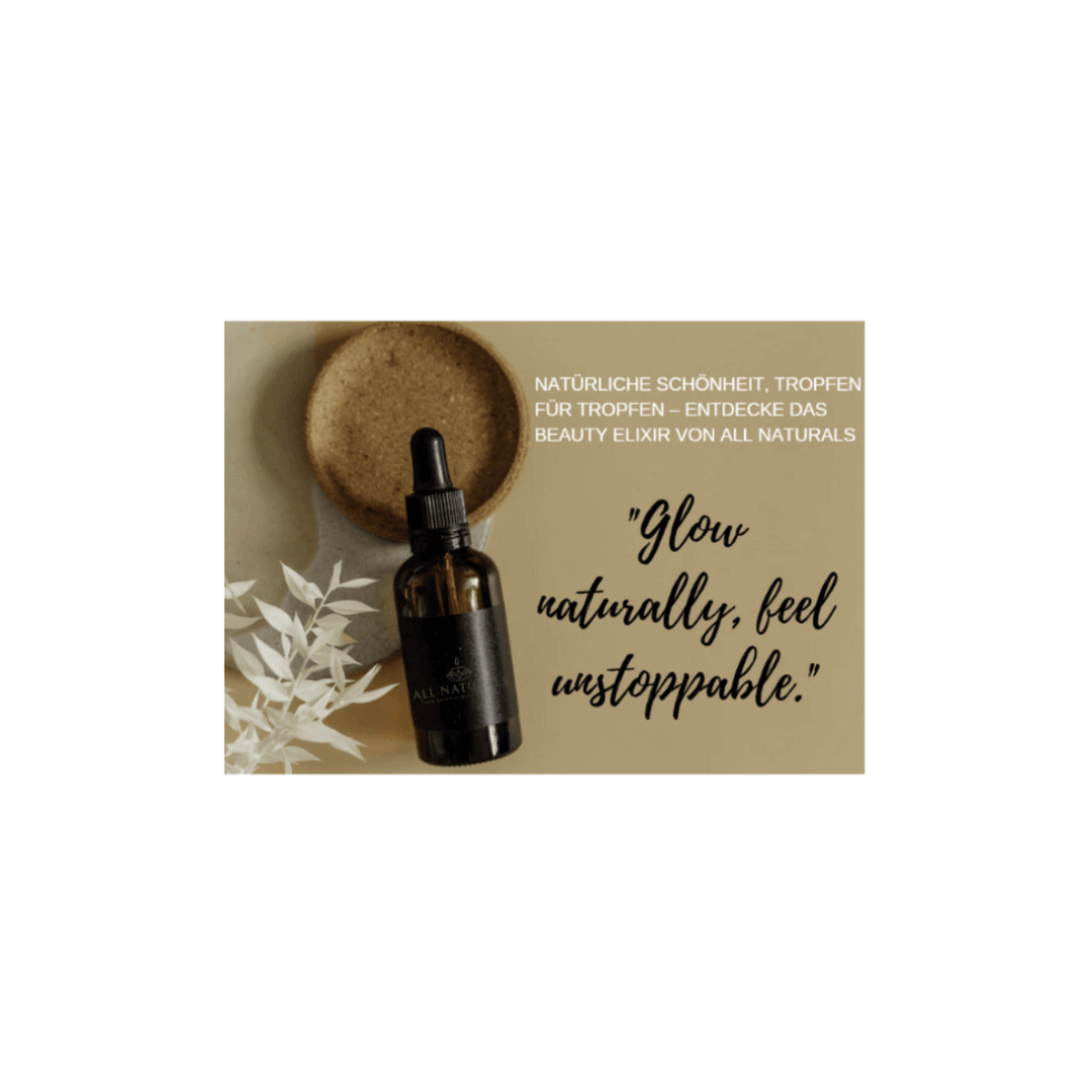 Natural Beauty Elixir | Natürliches Gesichtsöl für strahlende Haut - All Naturals Shop