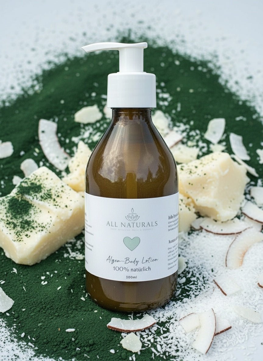 Natürliche Algen - Body Lotion - für empfindliche und trockene Haut - 100ml - All Naturals Shop
