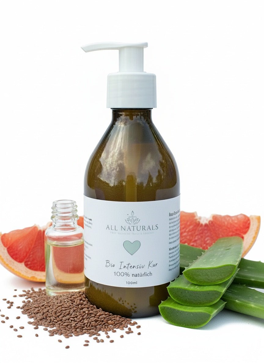 Natürliche Bio Intensivkur – Strukturglättung & Reparatur für stark geschädigtes Haar – 100 ml - All Naturals Shop