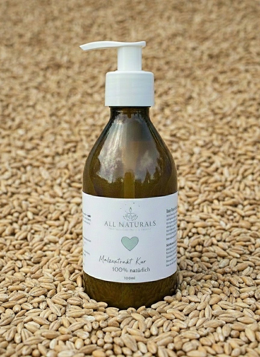 Natürlicher Bio - Malzextrakt Haarkur gegen Haarbruch - 100ml - All Naturals Shop