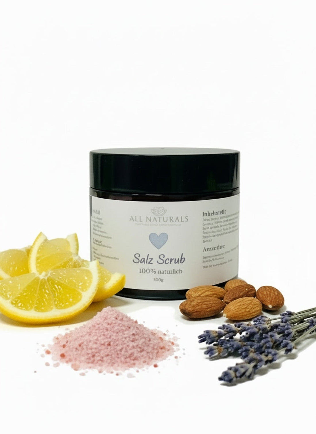 Natürlicher Himalaya Salz Scrub - 500g - All Naturals Shop