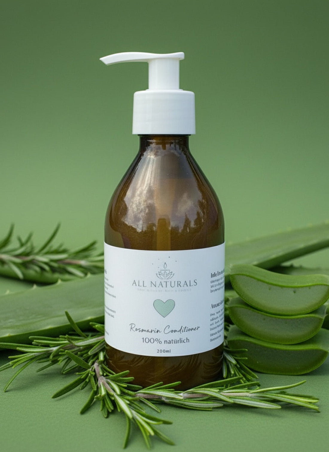 Natürlicher Rosmarin Haar Conditioner - 200ml - All Naturals Shop