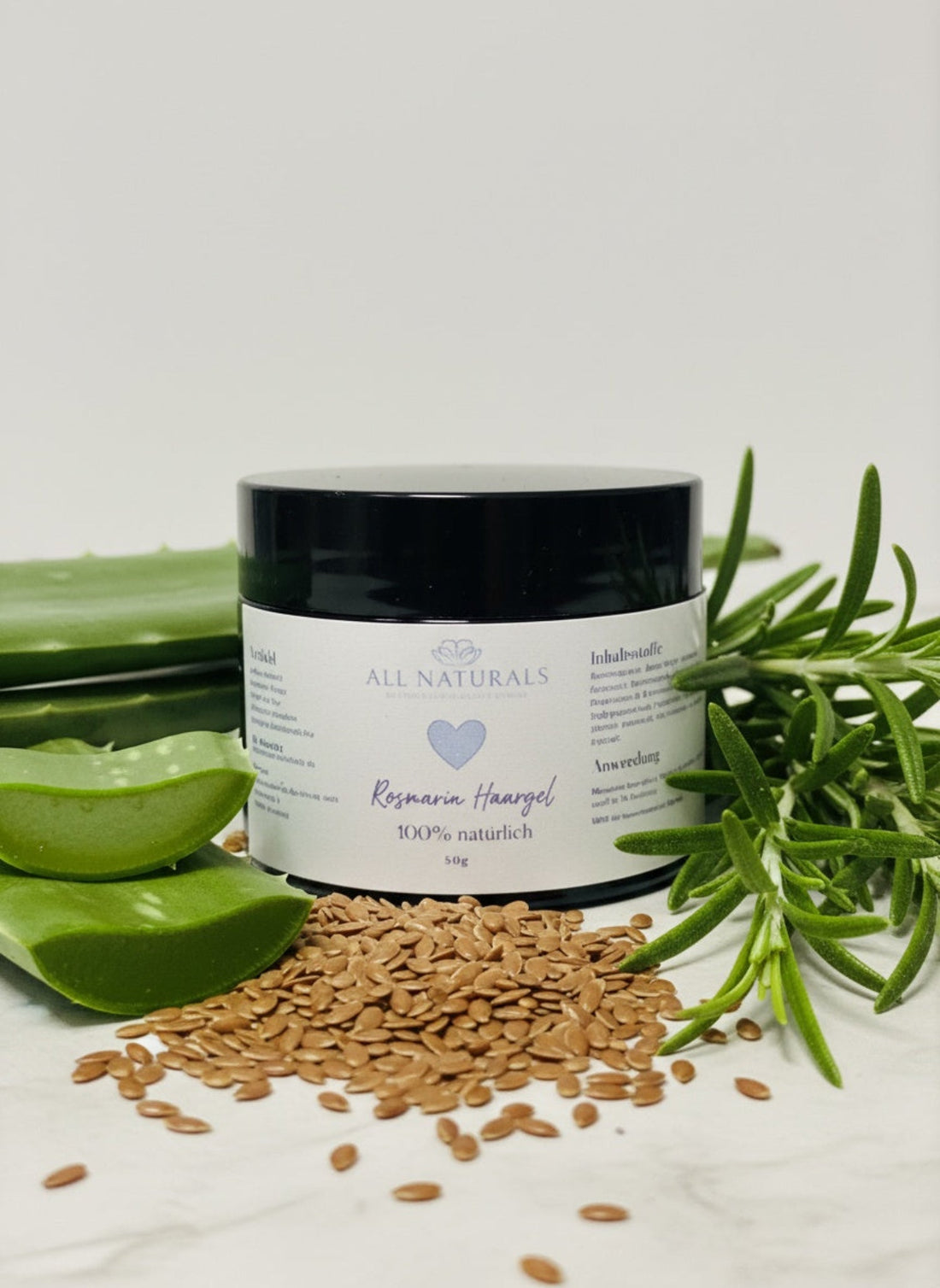 Natürliches Rosmarin Haar - Gel - 100ml - All Naturals Shop