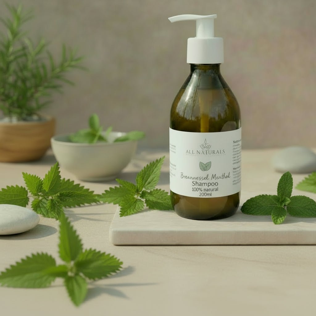 Natürliches Scalp Balance Brennnessel Menthol Shampoo - 200ml - All Naturals Shop