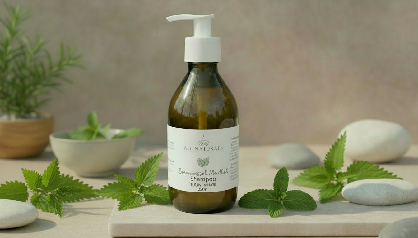 Natürliches Scalp Balance Brennnessel Menthol Shampoo - 250ml - All Naturals Shop