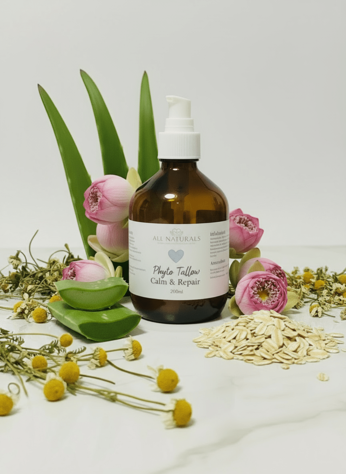 Phyto Tallow Calm Repair Bodylotion – Pflanzliche Soforthilfe für sensible Haut - 200ml - All Naturals Shop