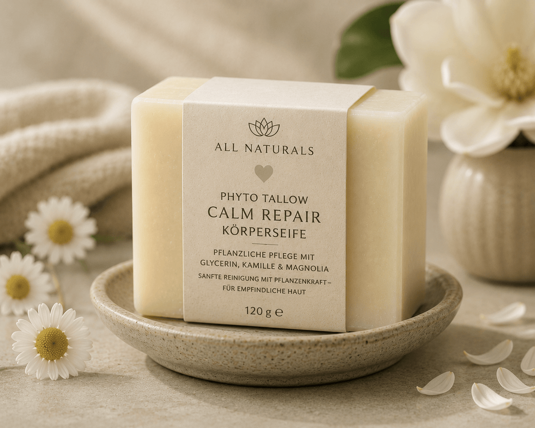 Phyto Tallow Calm Repair Körperseife – Pflanzliche Soforthilfe für sensible Haut - 100g - All Naturals Shop