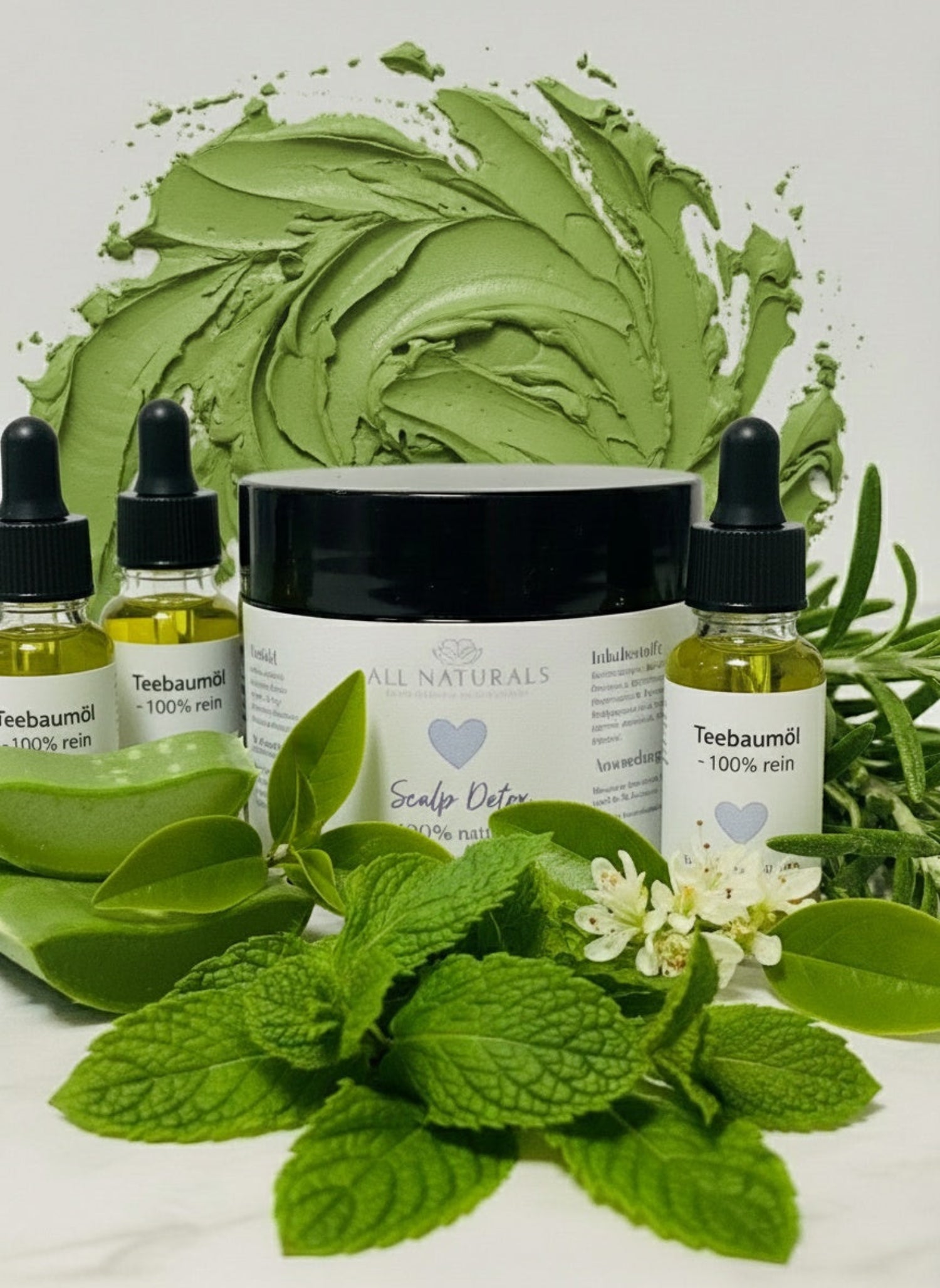 Scalp Detox für Fettige Kopfhaut – Natürliche Pflege - 50g - All Naturals Shop