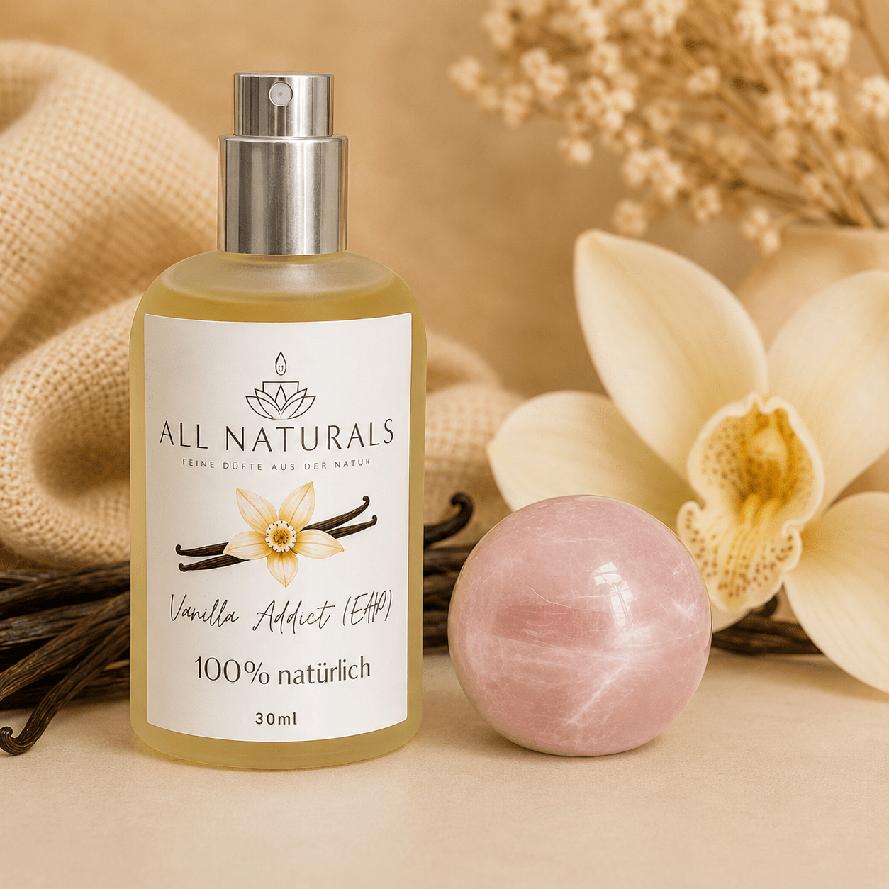 Vanilla Addict – Vanillig, Warm, Sinnlich, Natürlich – Eau de Toilette für Damen - All Naturals Shop