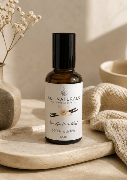 Vanilla Silk – Haarparfum ohne Alkohol &amp; Anti-Breakage Hair Mist - All Naturals Shop
