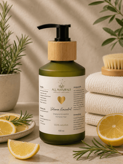 Volumen Shampoo Konzentrat – Natürliches Shampoo für feines Haar - All Naturals Shop